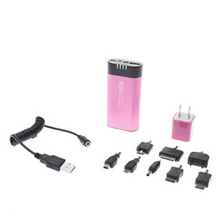 USD $ 28.99   5000mAh Mobile Battery Charger with LED Light for Travel