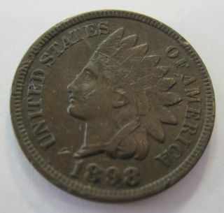 1898 Indian Head Penny 91N