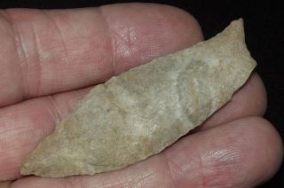 Indian Artifact Arrowhead Hornstone Paleo Beaver Lake