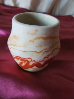 Nemadji Indian River Pottery Vase Handmade of Native Clay USA