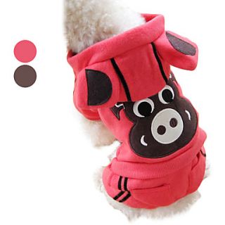 USD $ 13.29   Lovely Pig Warm Hoodie Coat with Pant for Dogs (XS XXL