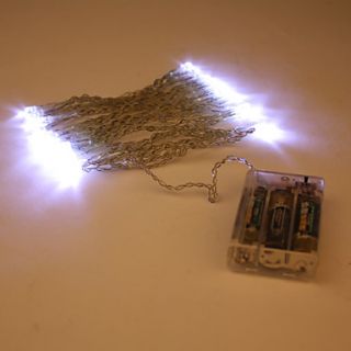 USD $ 8.31   3M 30 LED White Light Christmas String Lamp (3xAA),