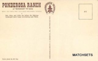 Incline Village Nevada Ponderosa Ranch Postcard