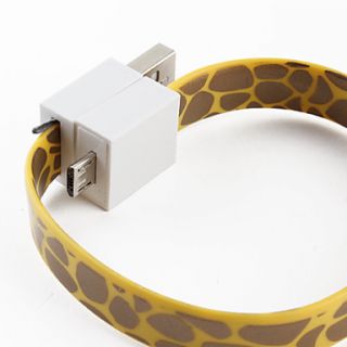 Snake Skin USB to 30 Pin and Micro USB Cable for iPhone and CellPhones