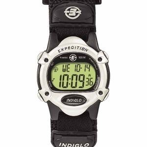 Timex Expedition Chronograph Watch Indiglo Alarm Velcro T47852
