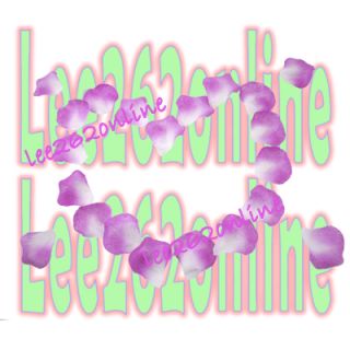 1000 Orchid Purple Silk Rose Petals Wedding Party Flower Favors