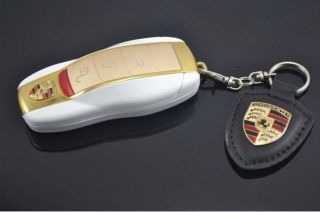  Luxury Sport Car Key Shape Smallest Mobile 2 Sim Cell Phone + Keychain