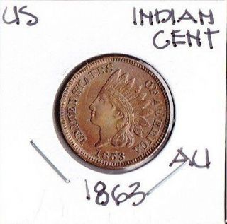 Nice High Grade U s 1863 Indian Head Cent Excellent Collector Coin