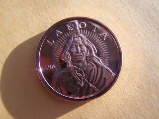 100 oz AVDP 999 Copper Rounds Bullion Coins LAKOTA Indian Barter Trade