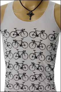New Indie Rock Classic Bicycle Art Graphic Sleeveless Tank Men T Shirt