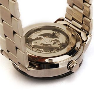 USD $ 46.09   Stainless Steel Band Auto Mechanical Wrist Watch Black