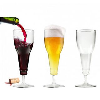 USD $ 11.49   Beer Bottle Shaped Goblet Wine Glass,