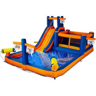 INFLATABLE AIRBLOWN WATER SLIDE SPLASH POOL WATER CANNONS BOUNCE HOUSE