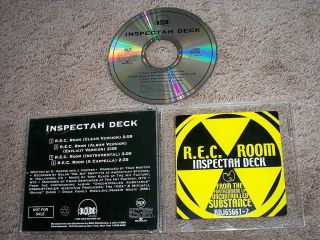 INSPECTAH DECK R E C ROOM RARE 4T DJ PROMO CD SINGLE WU TANG CLAN 1999