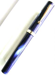  Fountain Pen Vintage Marble Medium with Ink Pump Fat Ink Pen