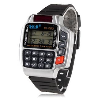 EUR € 9.52   hombres de goma automático digital reloj de pulsera