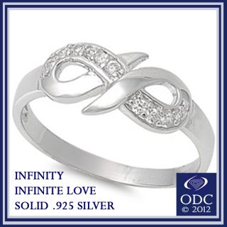 NEW ARRIVAL! INFINITY LOVE INFINITY KNOT SOLID STERLING SILVER RING