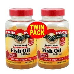 Fish Oil 1400 MG 120 Softgels Spring Valley