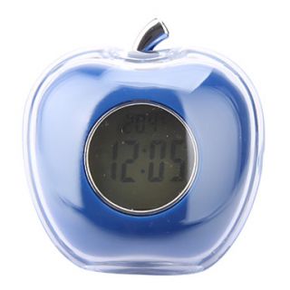 USD $ 7.49   Crystal Apple Alarm Clock (Blue),