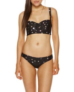 Insight 51 Womens Gypsy Gold Swimsuit Top Bottom Black