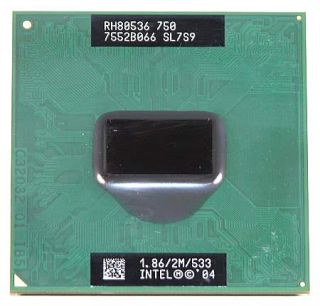 25 Intel Pentium M 750 1 86GHz SL7S9 Laptop Processor
