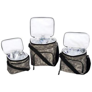 Deluxe 3pc Insulated Cooler Bag Set Picnic Tailgate Camping Tote Lunch