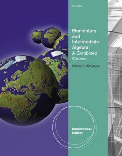 Elementary and Intermediate Algebra 4th Inter Edition 0840064195