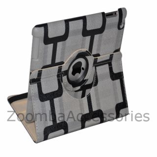 iPad 2 360 Stylish Rotating Magnetic PU Leather Case Smart Cover