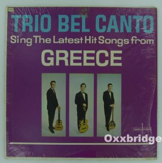 Trio Bel CANTO Sing Latest Hit Songs Greece Clean LP Greek Jazz Near
