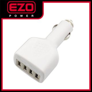 For iPad Tablet iPhone Cell Phone MP3 iPod GPS EZOPower 4 Port USB Car