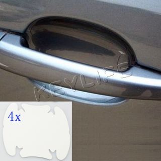 4pcs Invisible Car Door Handle Paint Scratch Protection Adhesive Film