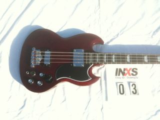 INXS Epiphone EB3 SG Bass Autographed 03