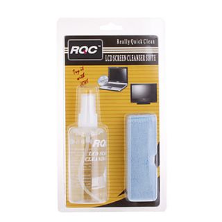 USD $ 7.64   Spray + Cloth Cleaning Kit for LCD Screen (100ml),