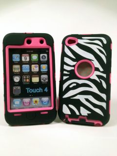 Zebra Print Case for iPod Touch 4 USA Seller Fast Shipping