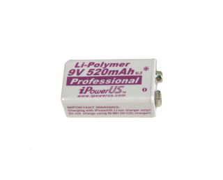 iPower US Lithium Polymer Rechargeable 9 Volt Battery