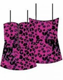  Pink Leopard Corset Top, designed by the boys at Iron Fist Clothing