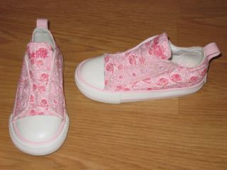 New Converse All Star Pink Ox Roses Slip on Infant 4