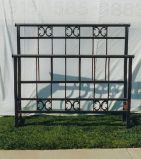 New Wrought Iron Custom Single Scroll Bed Frame