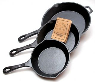  Cast Iron Skillets Bakeware Cabin Lodge Camping Cookware