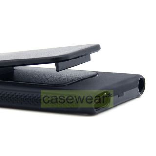 Black Belt Clip Soft TPU Gel Skin Case Cover for NEW iPod Nano 7th Gen