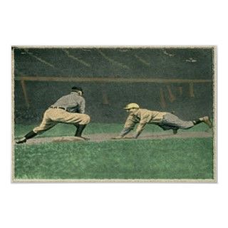 Vintage Baseball Poster 