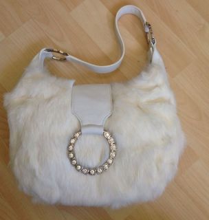 Isabella Fiore Rabbit Fur Handbag