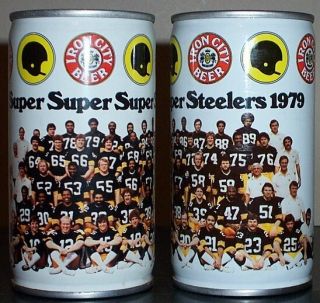 Pittsburgh Steelers Beer Can Super Bowl Champs Iron City 1979