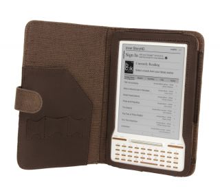 iRiver Story HD eReader Natural Hemp Cover Case Book Style Cocoa Brown