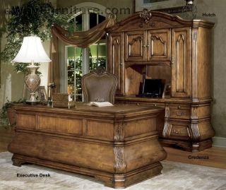 New Giovanna Executive Desk Home Office Pine Furniture Italian Design