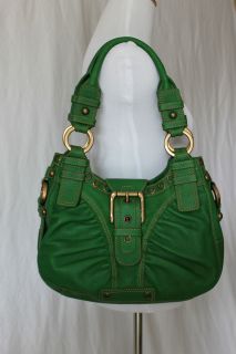 ISABELLA FIORE KELLY GREEN LEATHER PURSE *PURCHASED AT 