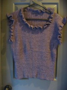 RXY Italian Made in Italy Mohair Wool Sweater Vest Size M