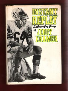 JERRY KRAMER AUTO Autographed 1st Edition INSTANT REPLAY Green Bay