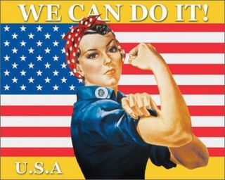  Can do It Rosie The Riveter Poster by J Howard Miller 20 x 16