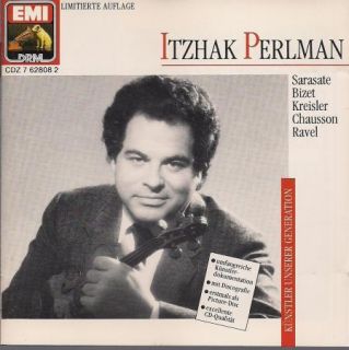 Itzhak Perlman Sarasate Bizet Kreisler Chausson Ravel CD 10144